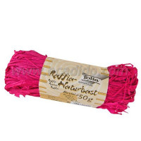 Рафия в мотках Folia Raffia-natural quality 50 гр, № 21 Dark pink Розово-фиолетовый