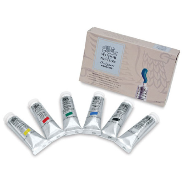 Гуашевые краски Winsor Designers Gouache, 6 цветов, 14 мл 0690174
