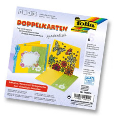 Заготовка для открытки квадратная Folia Cards, 220 г/м2, 13,5x13,5 см, № 26 Light pink Светло-розовый