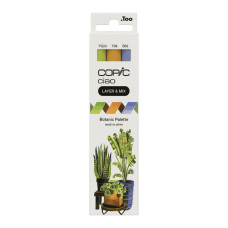 Набір маркерів Copic Ciao Set "Layer Mix" (3 шт), Botanic Palette (YG23+Y38+B63)