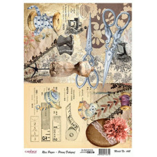 Декупажная карта на рисовой бумаге Rice Paper Decoupage Cadence, №445