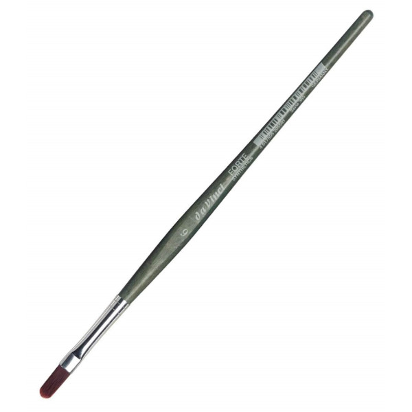 Пензель синтетика кругла daVinci серії 365, Forte oval red-brown synthetics (овальна), №6
