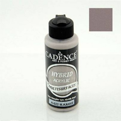 Универсальная акриловая краска Hybrid Acrylic for Multisurfaces Cadence № 22, 120 мл, Collier Brown Угольный коричневый