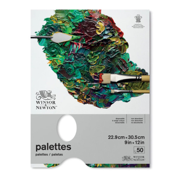 Палітра відривна Winsor Newton Tear-off Palett, 22,9 х30, 5 см, 50 листів
