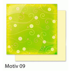 Дизайнерський папір Folia Design Papers Flowers Квіти 190 г/м2, 30,5x30,5 см №09
