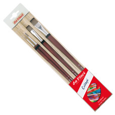 Набір пензлів daVinci Ser. 8730+8740 у бамбуковому пеналі №2,4 №12,20 арт 5305