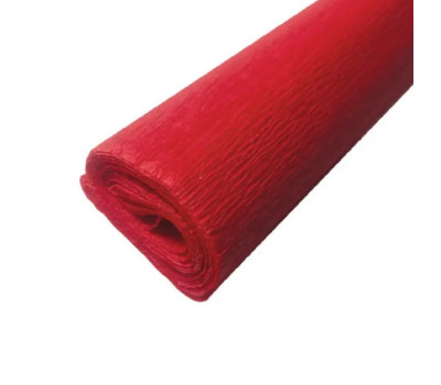Крепон Folia Crepe paper 50x250 см, 32 г/м2, № 134 Hot red Темно-красный