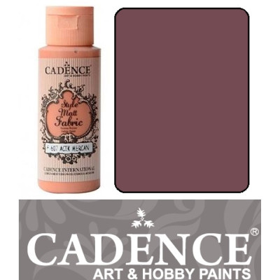 Краска по ткани Cadence Style Matt Fabric Paint, 59 мл, Пепельная роза