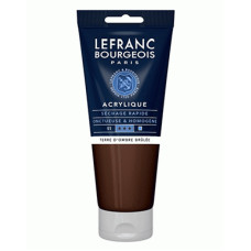 Акрилова фарба Lefranc Fine Acrylic Color 200 мл, 477 Burnt umber Умбра палена