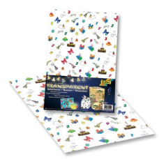 Калька Folia Transparent paper Kids 115 г/м2, 50x70, Happy Birtday лист