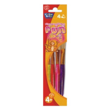 Набір пензлів щетина Lefranc Fun Brushes Girls Set, 4 шт (№ 10, 12, 14, 18)