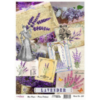 Декупажная карта на рисовой бумаге Cadenсe Rice Paper А4 Decoupage А4, №532