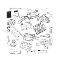 Натирка чорно-біла Cadence 17х25 см, R-059