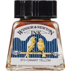 Туш художня Winsor Newton Drawing Inks 14 мл №123 Жовтий канарський