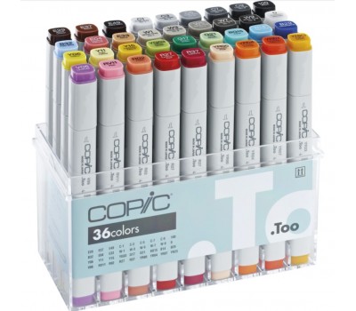 Набір спиртових маркерів Copic Marker Basic, Базові кольори 36 шт.