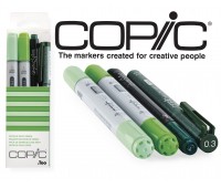 Маркеры Copic Ciao Set Doodle Pack Green 2+1+1 шт 22075644