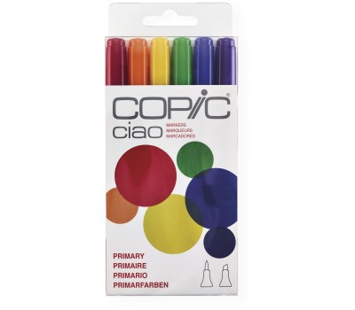 Набір спиртових маркерів Copic Ciao Set Primary, Основні кольори 6 шт