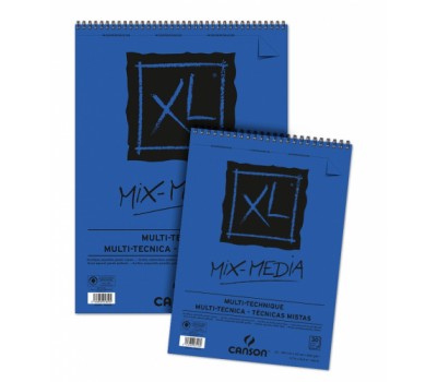 Альбом для акварелі на спіралі Canson XL Mix Media Medium Grain 300 г/м2, A5, 15 аркушів