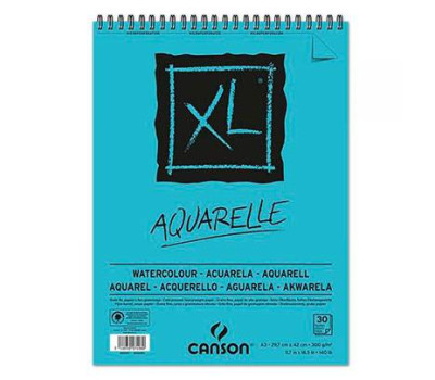 Альбом для акварелі на спіралі Canson XL Watercolour 300 г/м2, A3 30 аркушів