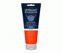 Акриловая краска Lefranc Fine Acrylic Color 200 мл, ном 201 Orange Оранжевый арт 300401