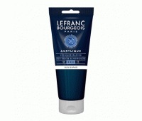 Акриловая краска Lefranc Fine Acrylic Color 200 мл, ном 048 Sapphire blue синий сапфир арт 300445