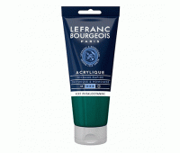 Акрилова фарба Lefranc Fine Acrylic Color 80 мл, 598 Phthalocyanine green ФЦ зелений