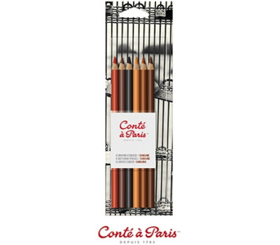 Набір пастельних олівців Conte Sangine, 6 шт