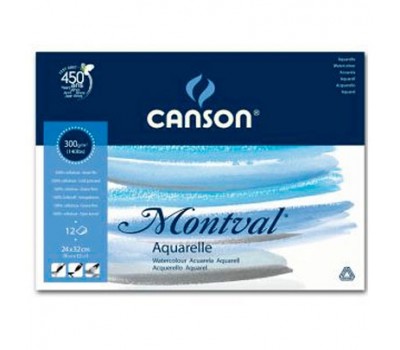 Альбом (блок) для акварелі Canson Montval 1-Bloc 300 г/м2, 36x48 см 12 аркушів