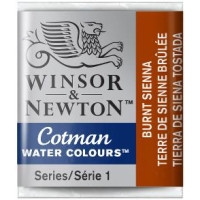 Акварельная краска Winsor Newton Cotman Half Pan, № 074 Сиена жженая