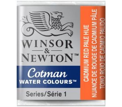 Акварельна фарба Winsor Newton Cotman Half Pan №103 Блідо-червоний кадмій