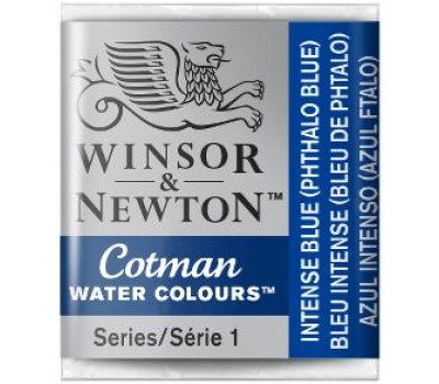 Акварельная краска Winsor Newton Cotman Half Pan, № 327 Синий насыщенный