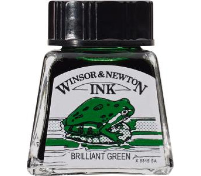 Туш художня Winsor Newton Drawing Inks 14 мл №046 Зелений