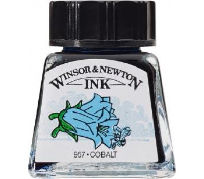 Тушь художественная Winsor Newton Drawing Inks 14 мл, № 176 Синий кобальт