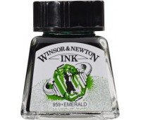 Тушь Winsor Newton, Drawing Inks 14 мл, № 235 Изумрудный арт 1005235