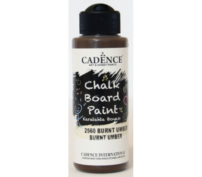 Краска для создания меловых досок Cadence Chalk Board Paint, 120 мл, Коричневая