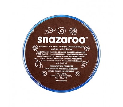 Фарба для гриму Snazaroo Classic 18 мл Dark Brown Темно-коричневий
