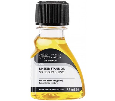 Вязкое медленно сохнущее масло для масляных красок Winsor Stand Oil 75 мл