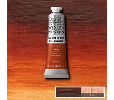 Масляна фарба Winsor Newton Winton Oil Colour 37мл №074 Burnt sienna Сьєна палена