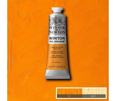 Масляная краска Winsor Newton Winton Oil Colour 37 мл №115 Cadmium yellow deep Кадмий желтый глубокий