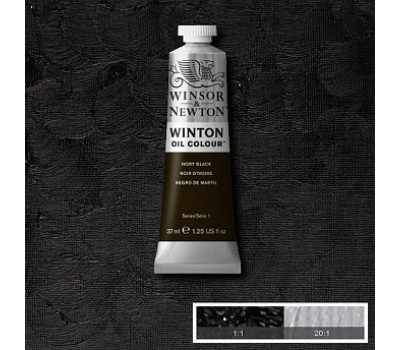 Масляная краска Winsor Newton Winton Oil Colour 37 мл №331 Ivory black Слоновая кость