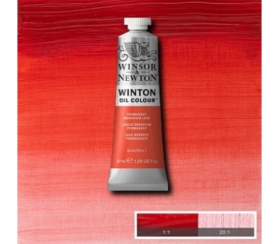 Масляная краска Winsor Newton Winton Oil Colour 37 мл №480 Permanent geranium lake Перманентная герань