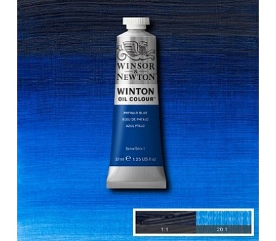 Масляная краска Winsor Newton Winton Oil Colour 37 мл №516 Phthalo blue ФЦ синий