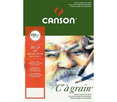 Альбом на спіралі для ескізів Canson C a Grain 224 г/м2, A4, 30 аркушів