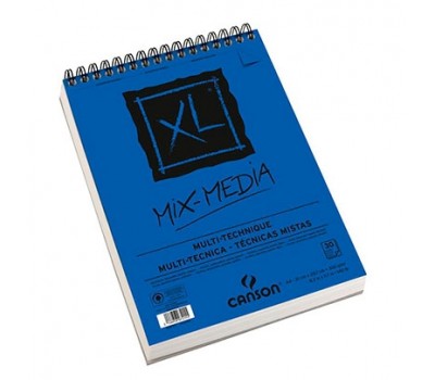 Альбом для акварели на спирали Canson XL Mix Media Medium Grain 300 г/м2, A4, 30 листов