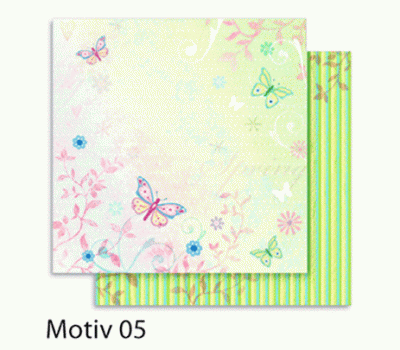 Дизайнерская бумага Folia Design Papers Flowers Цветы 190 г/м2, 30,5x30,5 см №05
