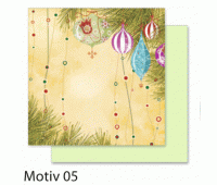 Бумага Folia, дизайнерская Design Papers "Christmas" Різдво 190 гр, 30,5x30,5 см №05 Motif 05 арт 10505