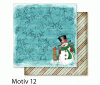 Бумага Folia, дизайнерская Design Papers "Christmas" Різдво 190 гр, 30,5x30,5 см №12 Motif 12 арт 10512