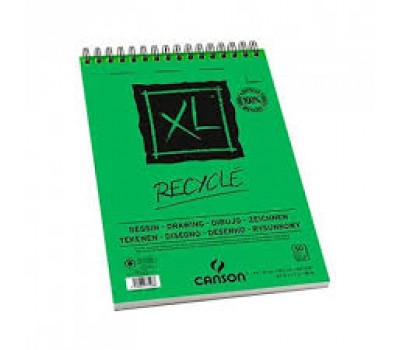 Альбом CANSON для нарисів на спіралі XL Recycled album spiral-bound 160 г/м2, A4 50 аркушів