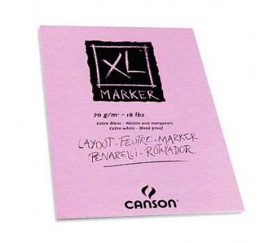 Блок паперу для маркерів Canson XL Marker 70 г/м2, A3 100 аркушів