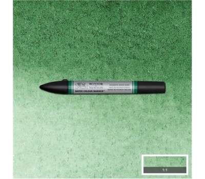 Акварельный маркер Winsor Newton №312 Hooker's green dark Темно-зеленый хукер